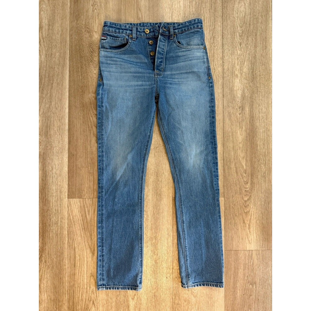 Wies Made Jeans Women’s 25x30 Light Wash Denim Button Fly Made In USA Sidney